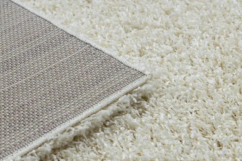 Miękki dywan SOFFI shaggy 5cm, przyjemna tekstura w kolorze kremu