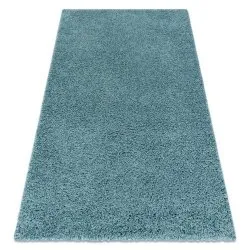 Dywan shaggy SOFFI 5cm w niebieskim kolorze, idealny do salonu