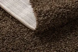 Chodnik SOFFI shaggy 5cm brązowy - idealny do użytku w salonie czy sypialni