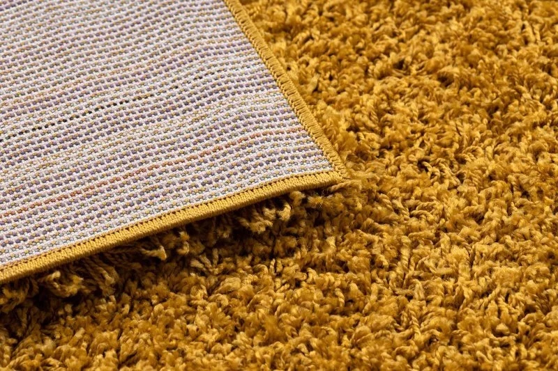 Miękki dywan SOFFI 5cm złoty - luksusowa tekstura do wnętrz