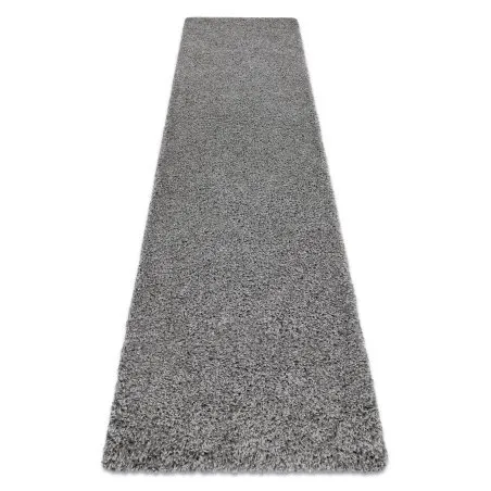 Dywan shaggy SOFFI 5cm szary - miękki dywan do kuchni i przedpokoju