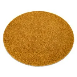 Dywan shaggy SOFFI 5cm w kolorze złotym, idealny do salonu