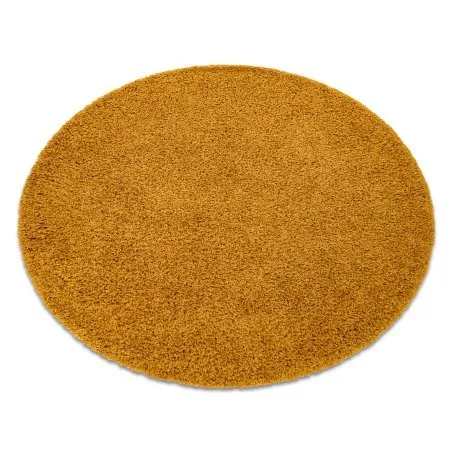 Dywan shaggy SOFFI 5cm w kolorze złotym, idealny do salonu