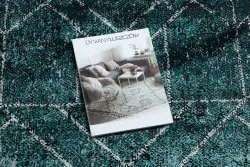 Geometryczny dywan DE LUXE 626 w szaro-zielonym stylu, nowoczesny design