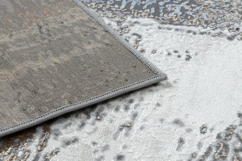 Strukturalny dywan 633 Abstrakcja w odcieniach kremu i złota, elegancki design