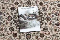 Elegancki dywan NAIN Ornament w odcieniach beżu i bordo