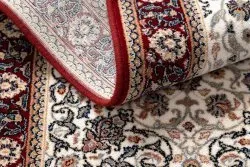 Stylowy dywan do salonu NAIN Ornament w beżowo-bordowym wzorze
