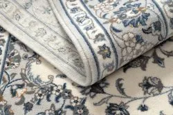 Dywan NAIN, doskonały do salonu lub sypialni, w eleganckim beżowo-granatowym stylu