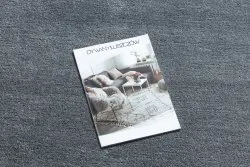 Stylowy okrągły dywan w kolorze szarym LATIO 71351070 do prania