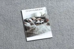 Stylowy okrągły dywan w kolorze srebrnym LATIO 71351060 do prania