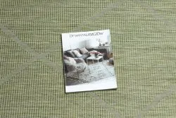Zielono-beżowy dywan sizalowy, stylowy dodatek do wnętrz, płaskotkany