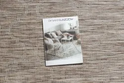 Beżowy dywan sizalowy PATIO 3069 w stylu marokańskim