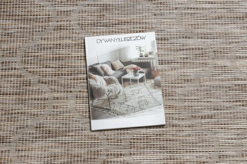 Beżowy dywan sizalowy PATIO 3069 w stylu marokańskim