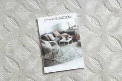 Beżowy dywan SANTO SZNURKOWY 58507, elegancki styl art deco