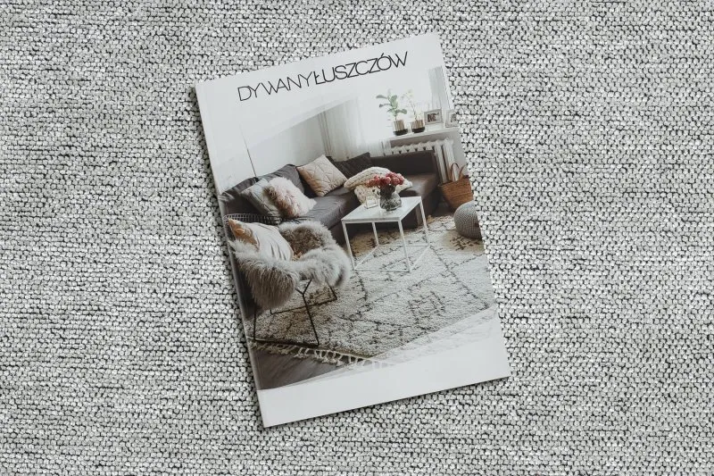 Jednolity dywan FLORENCE 24021 w odcieniu kremowym, styl glamour
