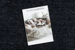 Elegancki czarny dywan FLORENCE 24021, styl glamour, idealny do nowoczesnych wnętrz