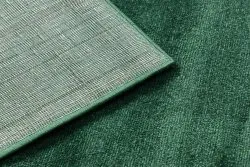 Dywan SOFTY o gładkiej fakturze w leśnej zieleni, stylowy i elegancki
