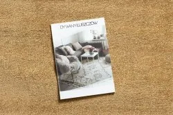 Złoty dywan SOFTY, minimalistyczny styl, idealny do nowoczesnych wnętrz