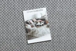 Jasnoszary dywan TIMO 6272 w kształcie koła z sizalu do ogrodu