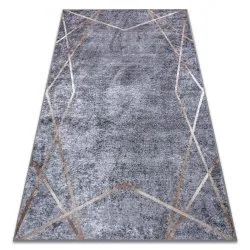 Dywan MIRO 51233.809 geometryczny antypoślizgowy w kolorze szarym