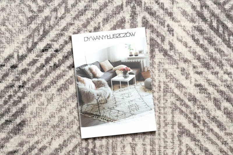 Stylowy dywan ANGEL 7890 w odcieniach beżu i szarości, idealny do nowoczesnych aranżacji