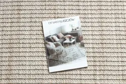 Beżowy dywan NANO FH72A Melanż, stylowy, płasko tkany
