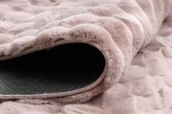 Pudrowo różowy dywan BUBBLE, strukturalny design, idealny do nowoczesnych wnętrz