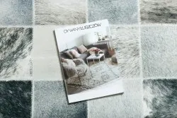 Beżowy dywan PATCHWORK 21716 w eleganckim stylu - idealny do nowoczesnych wnętrz