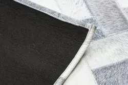 Dywan PATCHWORK 21723 szary, trwały materiał skórzany o unikalnym wzorze