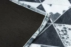 Dywan PATCHWORK 21722 szary z naturalnej skóry, elegancki i trwały