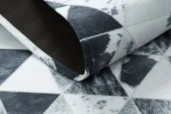 Nowoczesny dywan PATCHWORK 21722 szary, doskonały do salonu lub sypialni
