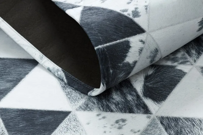 Nowoczesny dywan PATCHWORK 21722 szary, doskonały do salonu lub sypialni