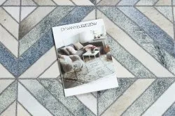 Nowoczesny dywan PATCHWORK 21721 w beżowo-szarym stylu - elegancki dodatek do wnętrz
