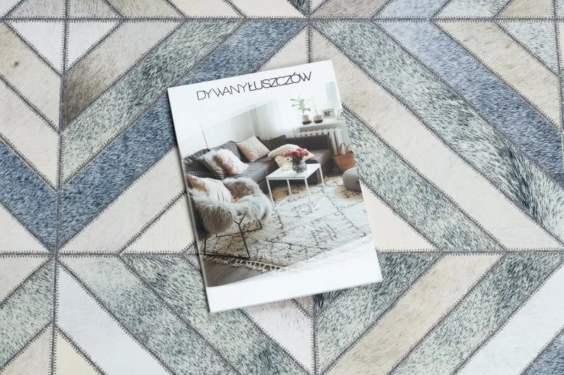 Nowoczesny dywan PATCHWORK 21721 w beżowo-szarym stylu - elegancki dodatek do wnętrz