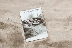 Beżowy dywan TEDDY NEW sand 52, nowoczesny styl, pluszowy shaggy