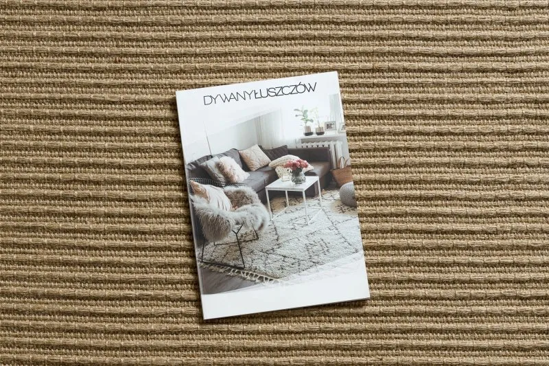 Ciemnobeżowy dywan JUTE 3651, elegancki styl, idealny do nowoczesnych wnętrz