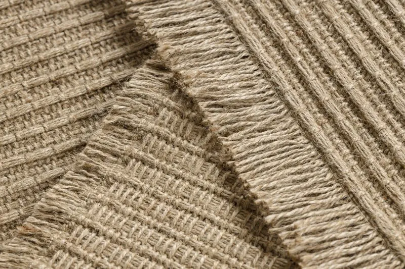 Jutowy dywan 3651, gładka struktura, trwały materiał, nowoczesny design