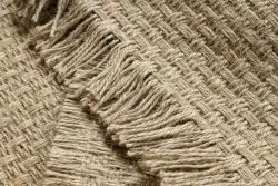Jutowy dywan 3731, gładka faktura, elegancki dodatek do salonu