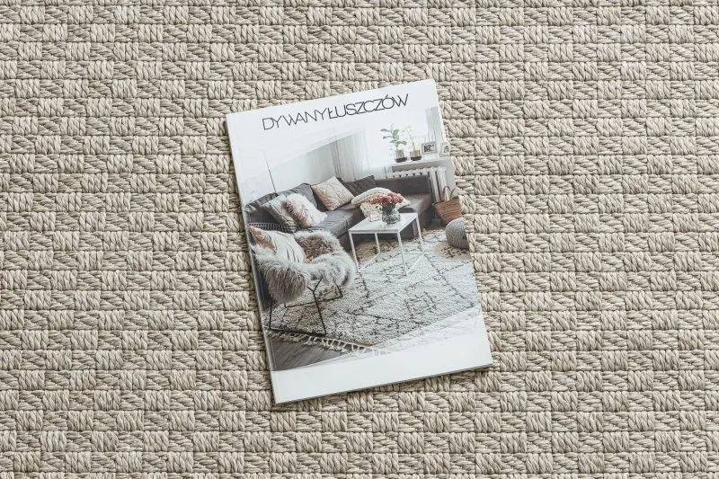 Beżowy dywan ORIGI 3661 - elegancki sizal w stylu nowoczesnym