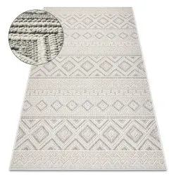 Dywan JERSEY 19234 szary, pętelkowy, strukturalny BOHO, nowoczesny styl