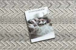 Szary dywan JERSEY 19243 w stylu chevron, nowoczesny design