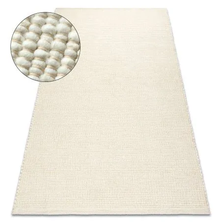 Dywan wełniany NEPAL 2100 w naturalnym kremie, dwustronny, idealny do salonu