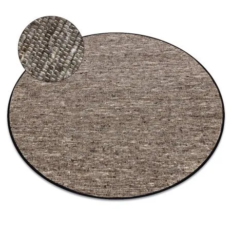 Dywan NEPAL 2100 koło stone, szary - wełniany, naturalny, dwustronny