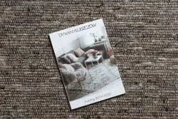 Elegancki dywan w kolorze szarym, okrągły, idealny do nowoczesnych wnętrz