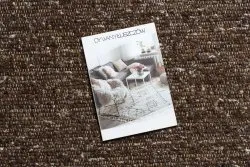 Okrągły dywan w kolorze tabac brązowym NEPAL 2100 - elegancki, naturalny