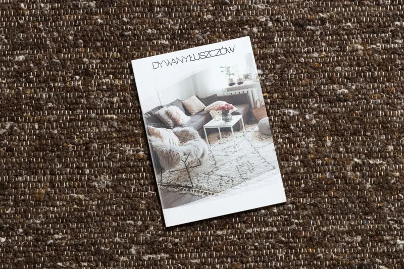 Okrągły dywan w kolorze tabac brązowym NEPAL 2100 - elegancki, naturalny