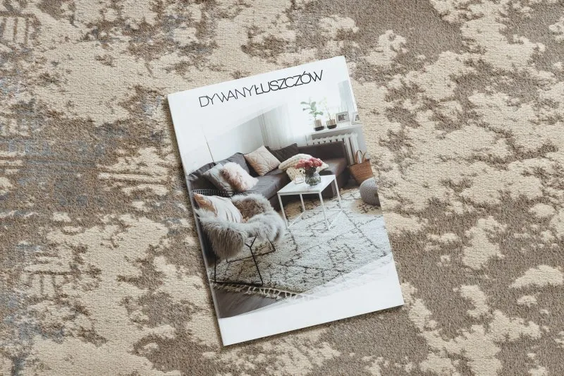Nowoczesny dywan BLISS Z194AZ148 o strukturalnej teksturze w odcieniu beżu