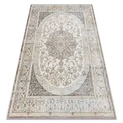 Dywan BLISS Z204AZ128 kremowy z nowoczesnym ornamentem, strukturalny