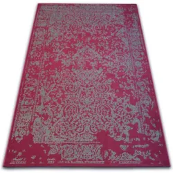 Dywan Vintage 22208/082 bordo / szary rozeta klasyczny