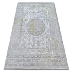Dywan AKRYL VALENCIA 2328 ORNAMENT jasnoszary / musztarda